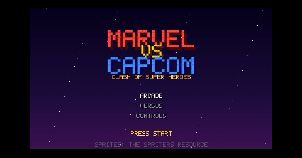 Screenshot of the Marvel Vs Capcom demo